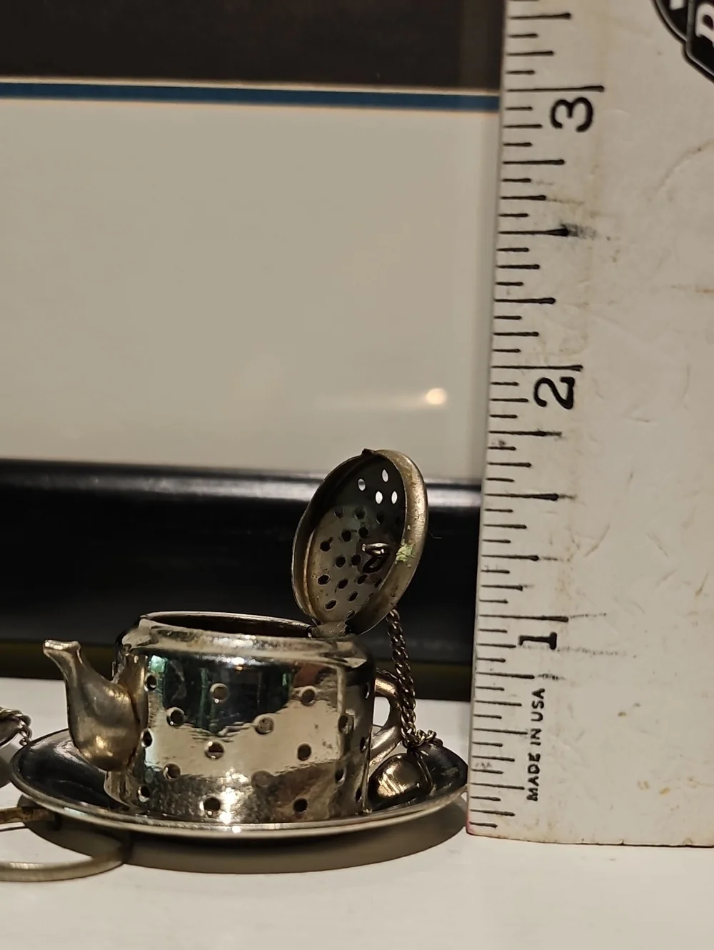 2 - Vintage Tea Infusers With Under Plate Saucers
